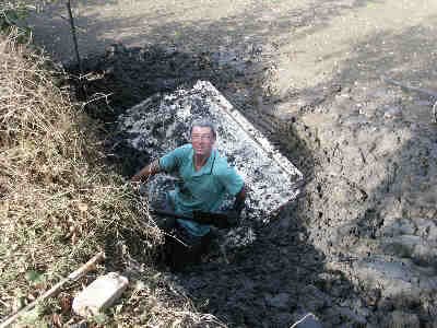 Up to my neck in mud